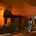 Grote brand aan de Rottekade in Bergschenhoek