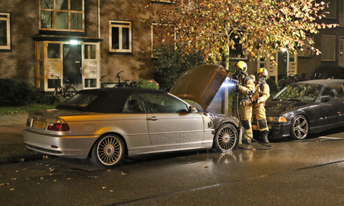16 oktober BMW in brand gestoken Guntersteinweg Den Haag