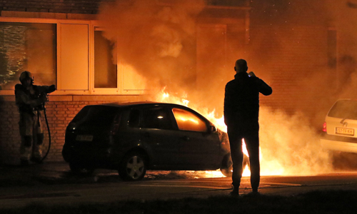 25 november Auto in brand Prinses Margrietsingel Rijswijk