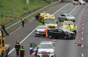 Flinke verkeerschaos vanwege aanrijding A4 bij Rijswijk