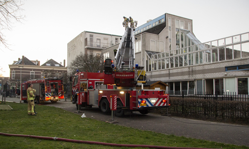 9 maart Grote brand op dak buitenschoolse opvang Rotterdam