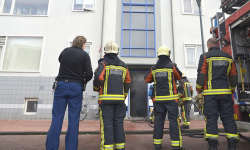 8 december Woningen ontruimd na brand Leiden