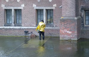 Brandweer rukt uit voor man in Hofvijver Den Haag