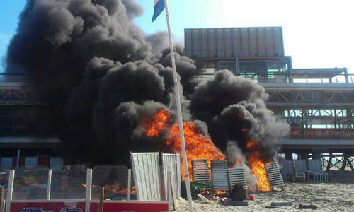 24 juni Politie zoekt getuigen brandstichting ligbedjes Scheveningen