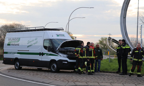 30 maart Brandweer rukt uit voor een voertuigbrand Schoonhovenseweg-N207 Gouda