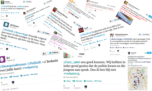 Collage politie tweets