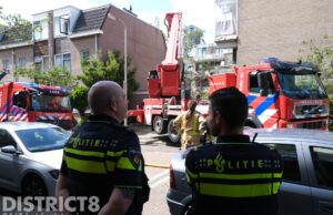 Inboedel in brand bij woning Swammerdamstraat Den Haag