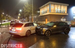 Twee auto’s komen in botsing De Werf Den Haag