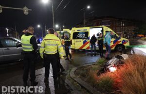Snorfietster gewond aan been na ongeval Loosduinseweg Den Haag