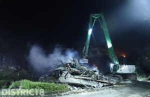 Sloopwerkzaamheden bij grote brand leegstaand pand Boerhaavelaan Zoetermeer
