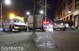 Flinke schade na frontale botsing Vaillantlaan Den Haag