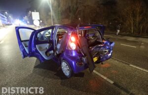 Bestuurder onder invloed en veel schade na forse kopstaart botsing Maanweg Den Haag