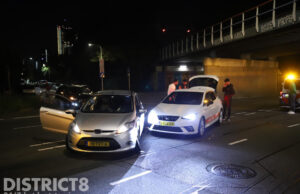 Automobilist gewond bij aanrijding Binckhorstlaan Den Haag