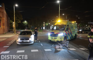 Fietser gewond na aanrijding met auto Parallelweg Den Haag