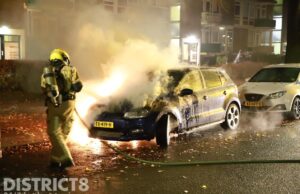 Nachtelijke voertuigbrand Meppelweg Den Haag