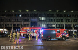 Rookontwikkeling bij woningbrand Hobbemastraat Den Haag
