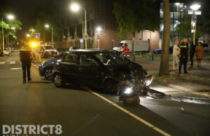 Flinke schade bij eenzijdig ongeval Alberdingk Thijmstraat Den Haag