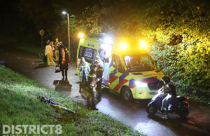 Fietser komt hard ten val op fietspad Kruithuispad Delft
