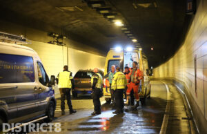Monteur gewond door gesprongen waterleiding Vliettunnel Voorburg