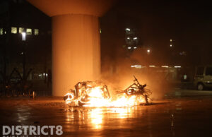 Opnieuw scooters en fiets in brand gestoken Stationsplein Voorburg