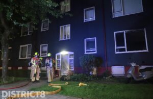 Fikse rookontwikkeling bij brand Trekweg Den Haag