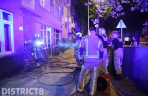 Veel rook na brand op balkon van woning Medemblikstraat Den Haag