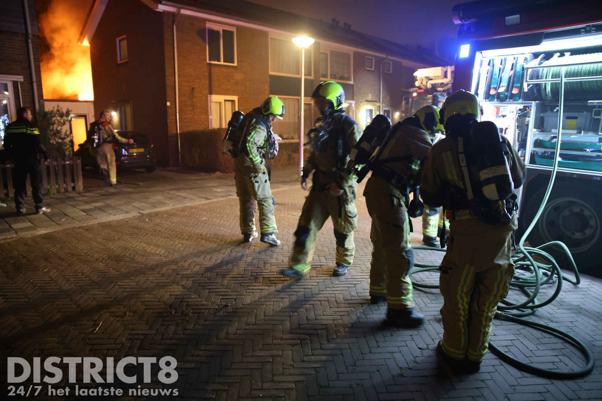 Mogelijk opnieuw brandstichting in Delft: schuurtje in brand Ernst Casimirstraat Delft