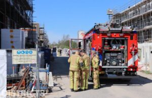 Kortsluiting op bouwterrein zorgt voor brandweer uitruk Rokkeveenseweg Zoetermeer