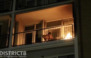 Voorbijganger ontdekt brand op balkon Landréstraat Den Haag