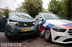 Politievoertuig betrokken bij aanrijding Burgemeester Patijnlaan Den Haag