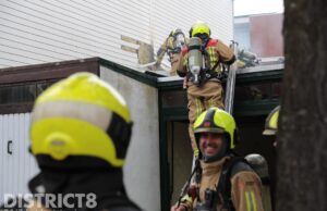 Middelbrand in woning Laan van Altena Delft