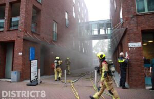 Flinke rookontwikkeling bij brand Ezelsveldlaan Delft