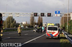 Heropening snelweg A12 na aanrijding met vrachtwagen en personenauto’s