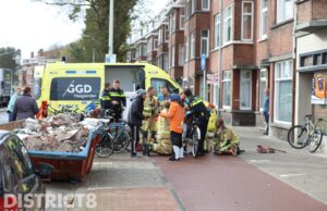Been van kindje vast tussen spaken van fiets na ongeval Westduinweg Den Haag