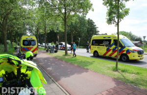 Gewonden na ongeval tussen scooter en fietsster Lange Kleiweg Rijswijk