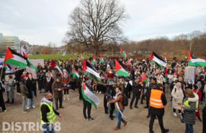 Pro-Palestijnse demonstratie Laan van Raegen en Gorbatsjov Den Haag