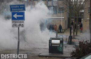 Flinke rookontwikkeling bij buitenbrand Amalia van Solmslaan Delft
