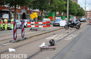 Twee gewonden bij aanrijding tussen fietser en motorrijder Goeverneurlaan Den Haag