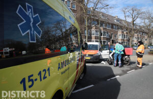 Maaltijdbezorger in botsing met pakketbezorger Vreeswijkstraat Den Haag