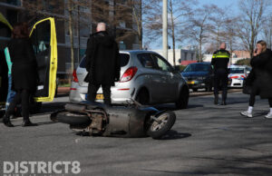 Scooterrijder gewond bij aanrijding Erasmusweg Den Haag