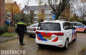 Verward persoon overmeesterd door politie P. Werthweynstraat Rijswijk