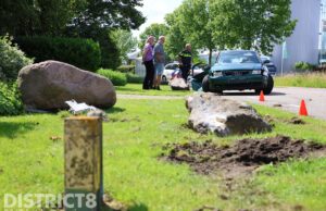 Automobilist onder invloed van alcohol veroorzaakt flinke schade Herenwerf Maasland