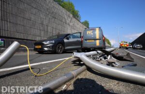Ravage na aanrijding tussen twee voertuigen N470 Delfgauw