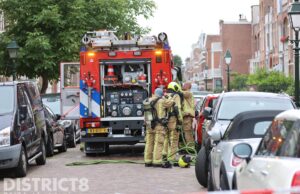 Frituurpan vliegt in brand in keuken van woning Dirk Hoogenraadstraat Den Haag