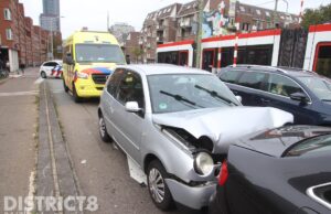 Gevluchte bestuurder verzet zich hevig bij aanhouding na veroorzaken ongeval Rijswijkseweg Den Haag
