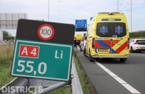 Flinke schade en file na kop-staart aanrijding A4 Schipluiden