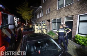 Brand in woning; mogelijk veroorzaakt door vuurwerk Hazelaarstraat Den Haag