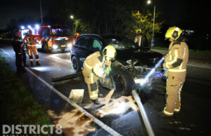 Veel schade na eenzijdig ongeval Prinses Beatrixlaan Delft