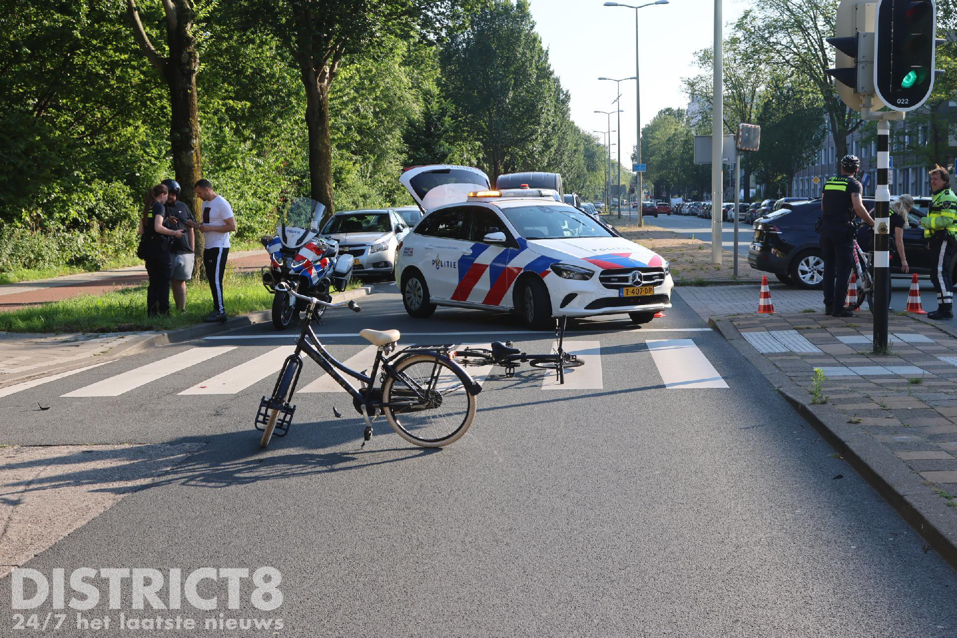 Scooterbestuurder grijpt overstekende kinderen en vlucht op de Erasmusweg Den Haag