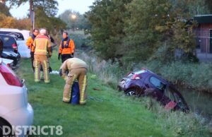 Auto raakt te water Warande Rijswijk